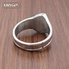 Punk 316L Stainless Steel Silver Color Biker Mechanic Wrench Screw Style Tools Ring Jewelry 2