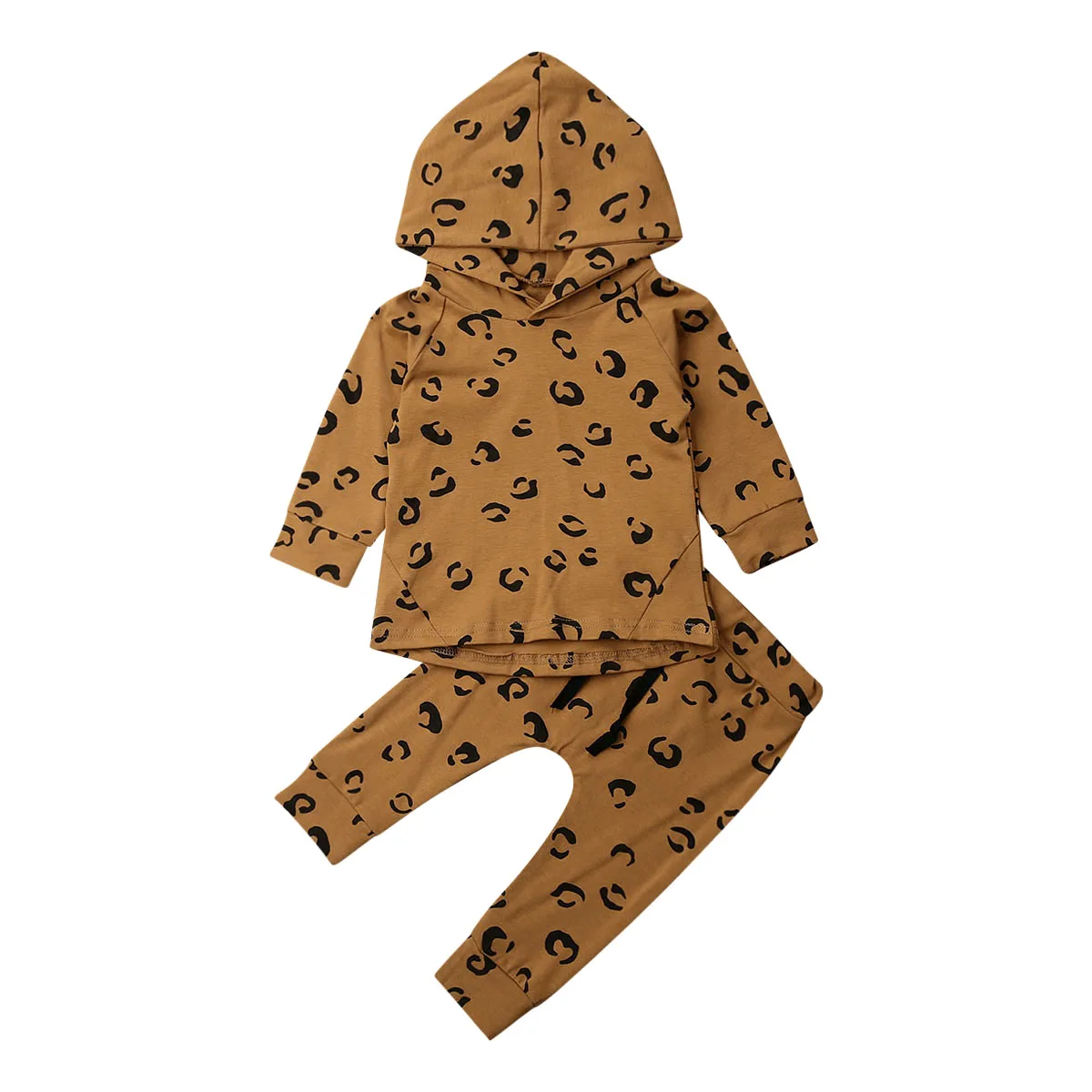 

Pudcoco 2020 Leopard Infant Baby Girl Clothes Hooded Tops+Leggings Pants Newborn Kids Girls Spring Autumn Outfit Tracksuit 0-24M