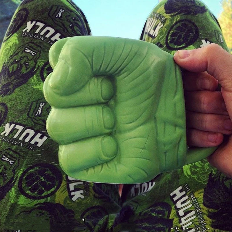 [Creative] мультяшный кулак Халка керамическая кофейная кружка в форме чашка для
