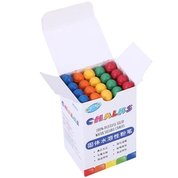 

20PCS Mixed Colour Chalk Sticks Pack Water Soluble Kids Playground School Art Learning