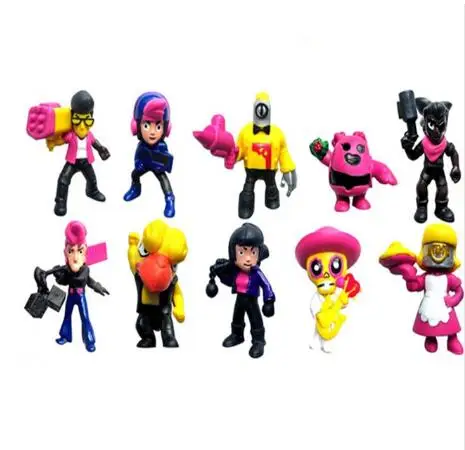 10pcs Игра звезды фигурка игрушки Леон Шелли Кольт Джесси куклы модель детская игрушка-подарок 8 шт/12 шт/18 шт./компл - Цвет: 10pcs