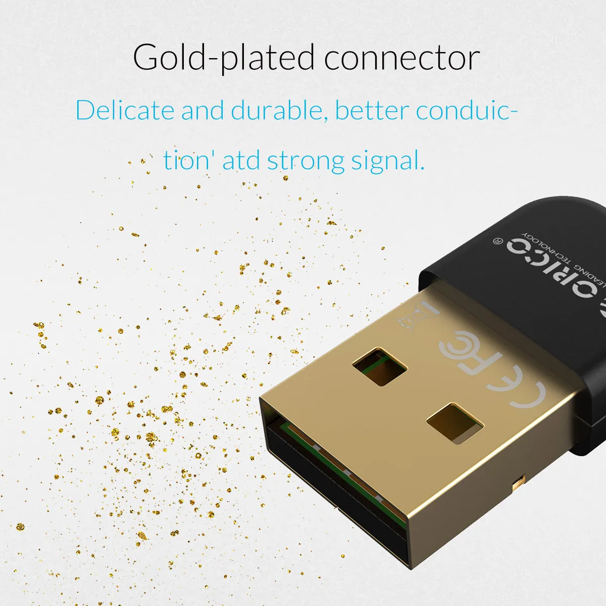 ORICO-Adaptateur USB sans fil compatible Bluetooth, 4.0 Dongle, récepteur de musique et de son, émetteur pour ordinateur PC