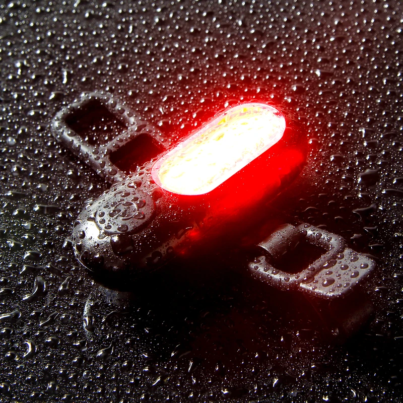 Светодиодный задний фонарь для велосипеда зарядка через USB красные белые синие