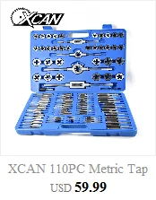 XCAN 1 шт. M2/M2.5/M3/M3.5/M4/M5/M6 титановое покрытие ручной кран HSS Метрическая прямая флейта резьбовой кран
