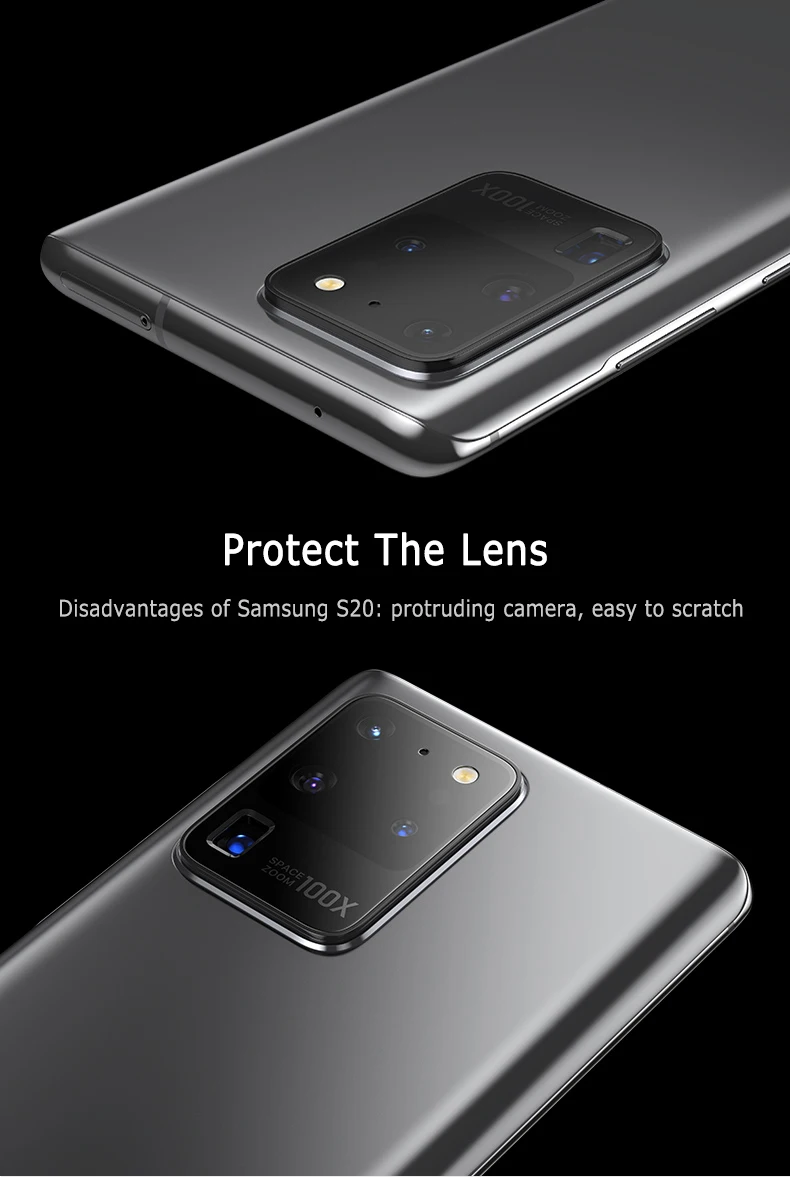 NEW After The Ring Camera Covered With Aluminum Alloy And The Film Full Cover For SamsungS20 Mobile Phone Accessories