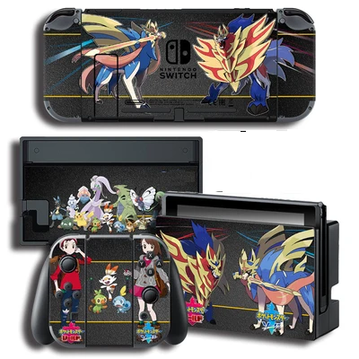 Pokemo n Sword/Shield Skins Защитная Наклейка s для консоли nintendo Switch NS+ контроллер+ наклейка-подставка