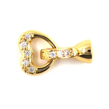

Copper Clasps 18K Gold plated DIY Pearls Jewelry Fittings Fastener Connector Clasps For DIY Gems Pearls Necklace Bracelet Clasp