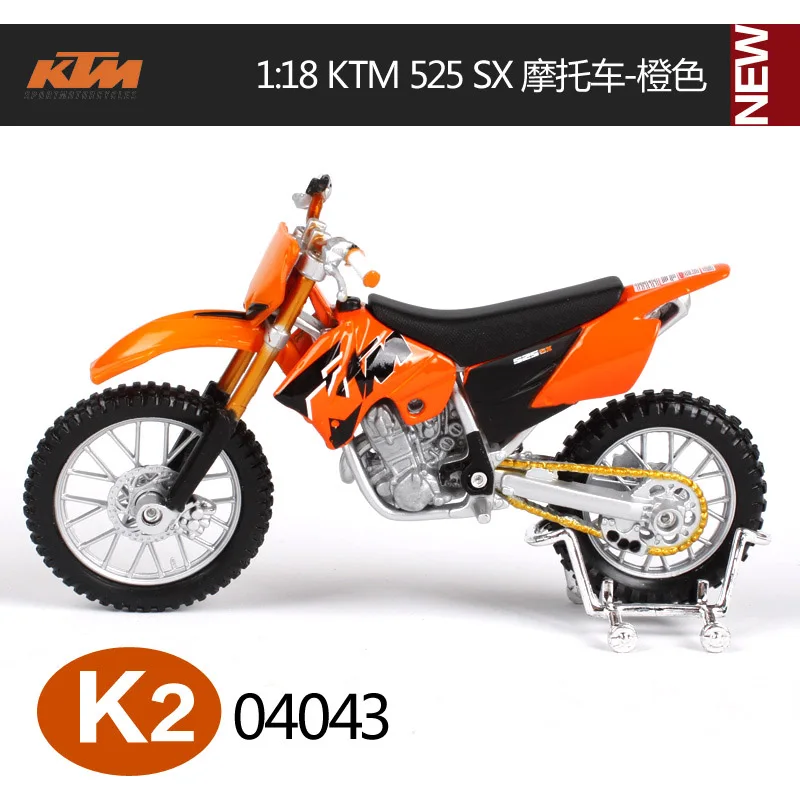 Maisto 1:18 мотоцикл KTM металлическая модель игрушки для детей подарок на день рождения Коллекция игрушек - Цвет: Черный