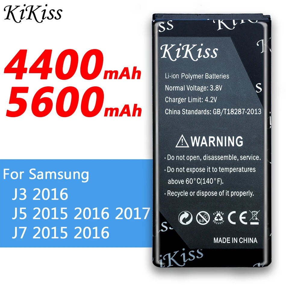 Kikiss Battery For Samsung Galaxy J5 J7 J3 2015 2016 2017 J3 J2 Prime Bateria Sm J500 J510 J520 J510f J700f J710 G530 G530h Mobile Phone Batteries Aliexpress