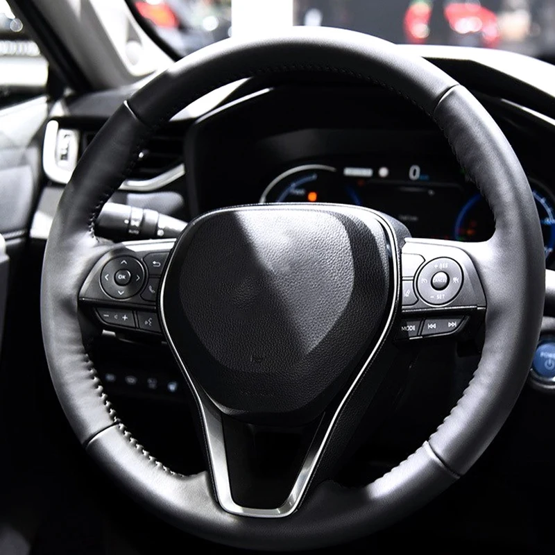 Для Toyota Rav4 Rav 4 2019 2020 углеродное волокно Автомобильный руль защитный чехол