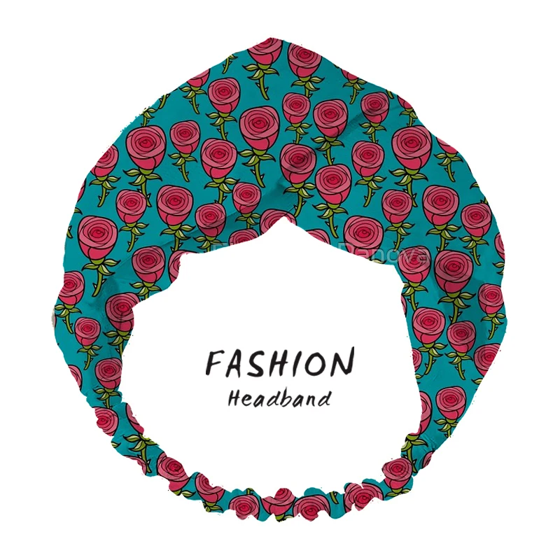 

Roses girls Women Bandanas Headbands Turban HairBands Head Wrap Hair Headbands for Women Elastic Hair Bands hair accesories 2021