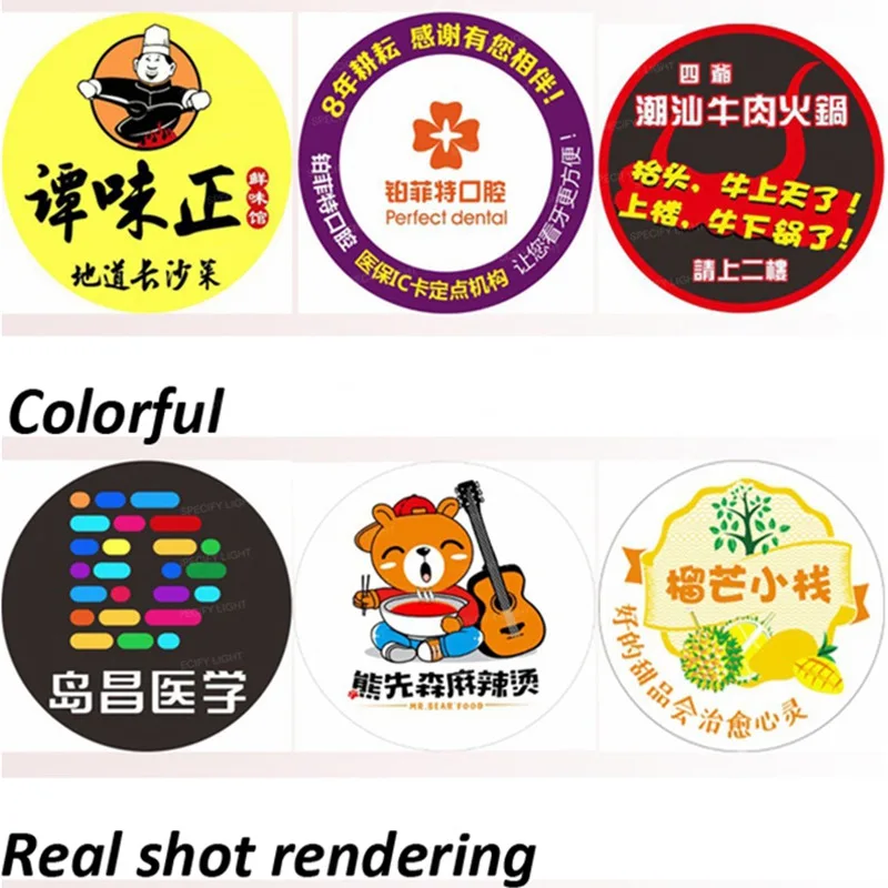 Customized Logo projector glass lens 37mm diameter shop mall KTV bar text pattern logo advertising ighting projection 3