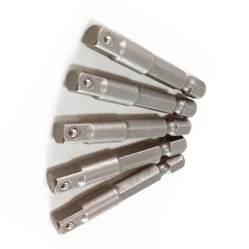 

5 Pcs Socket Adapter Cordless Impact Drill Bits Set Hex Shank Impact Driver Tool