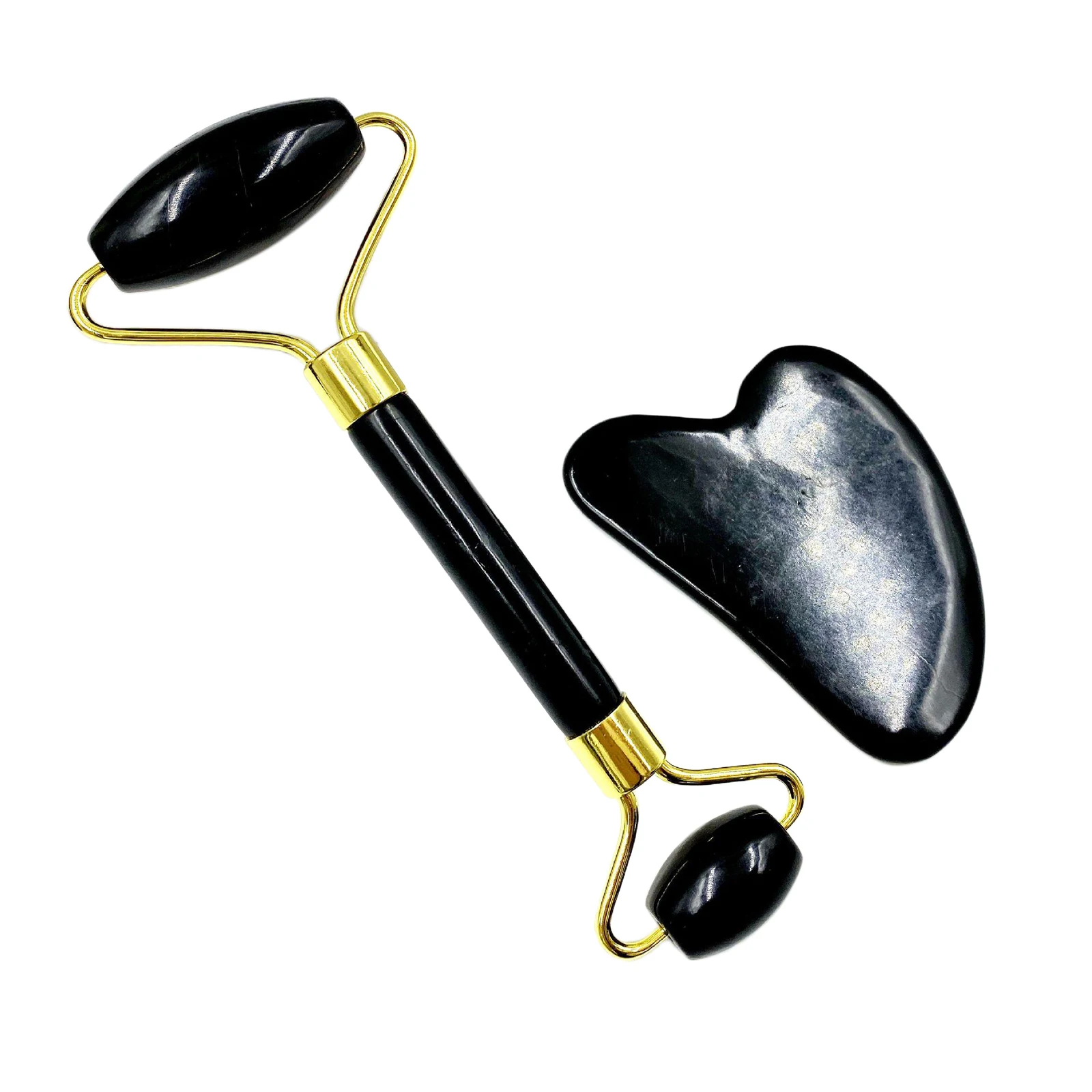 Jade Face Roller Gua Sha Tool Set For Skin Eyes Lift Reduce Wrinkles Anti Aging Ice Roller Face Face Massager Facial Massager