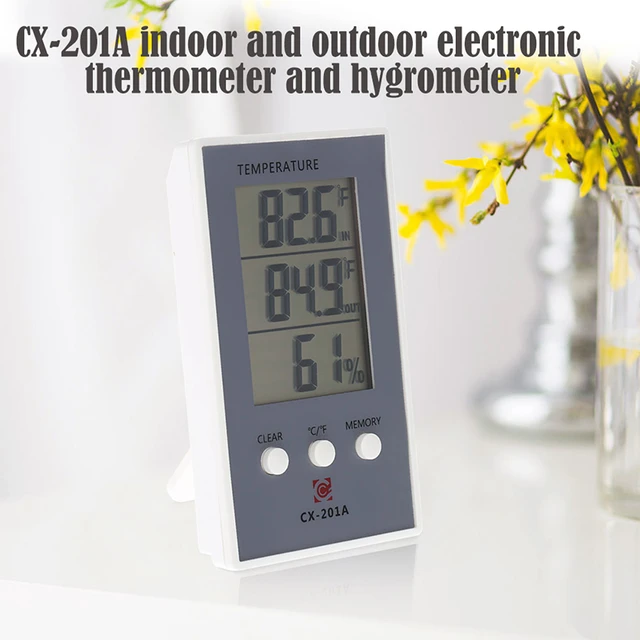 Mini horloge numérique LCD, thermomètre et hygromètre, capteur de  température et d'humidité, pour l'intérieur et l'extérieur, Station météo -  AliExpress