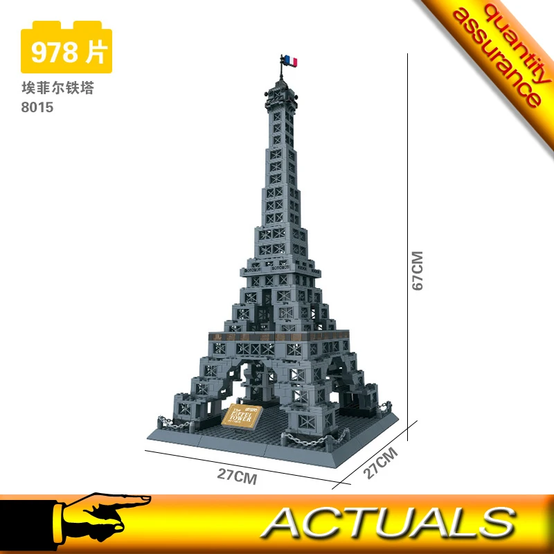 

Architecture France Eiffel Tower Building Blocks Building Model Bricks Toys Compatible Legoed 10181 Wange 8015 5217