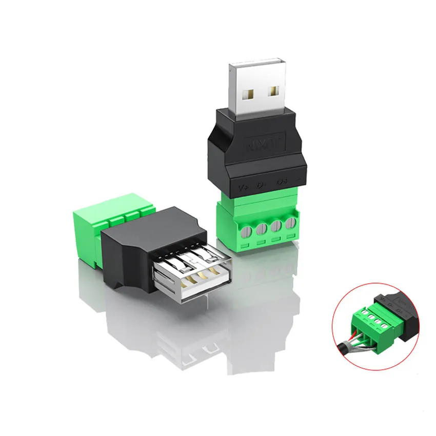 Conector USB USB 2,0 Tipo A Hembra/macho A Adaptador De Conector De