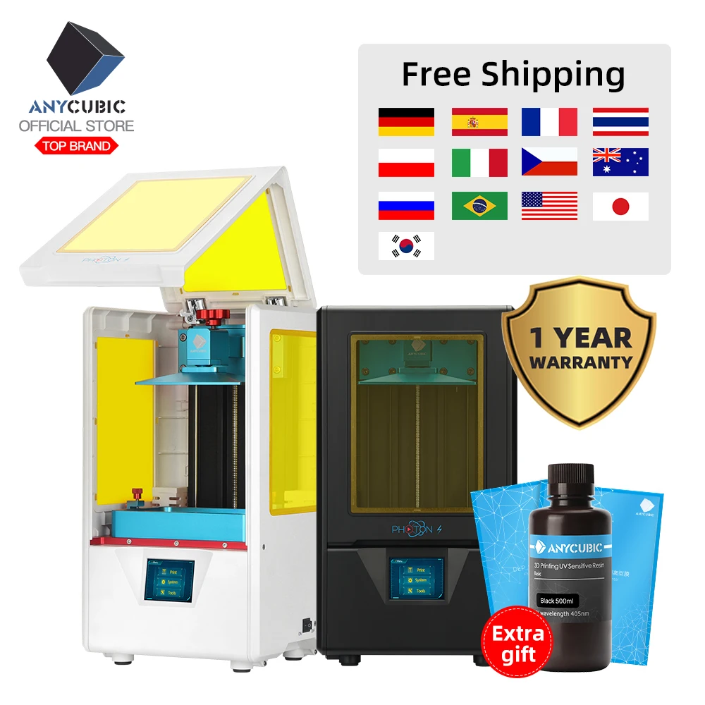 3D принтер ANYCUBIC Photon S матрица быстрой нарезки УФ светильник 405 нм двойная ось Z SLA