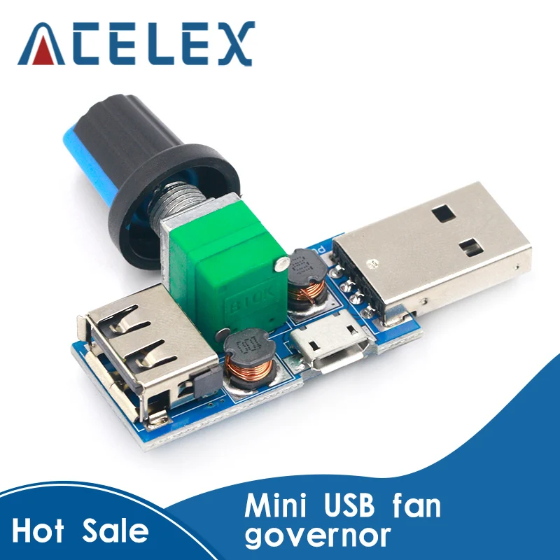 Мини вентилятор USB регулятор скорости ветра громкости воздуха охлаждение