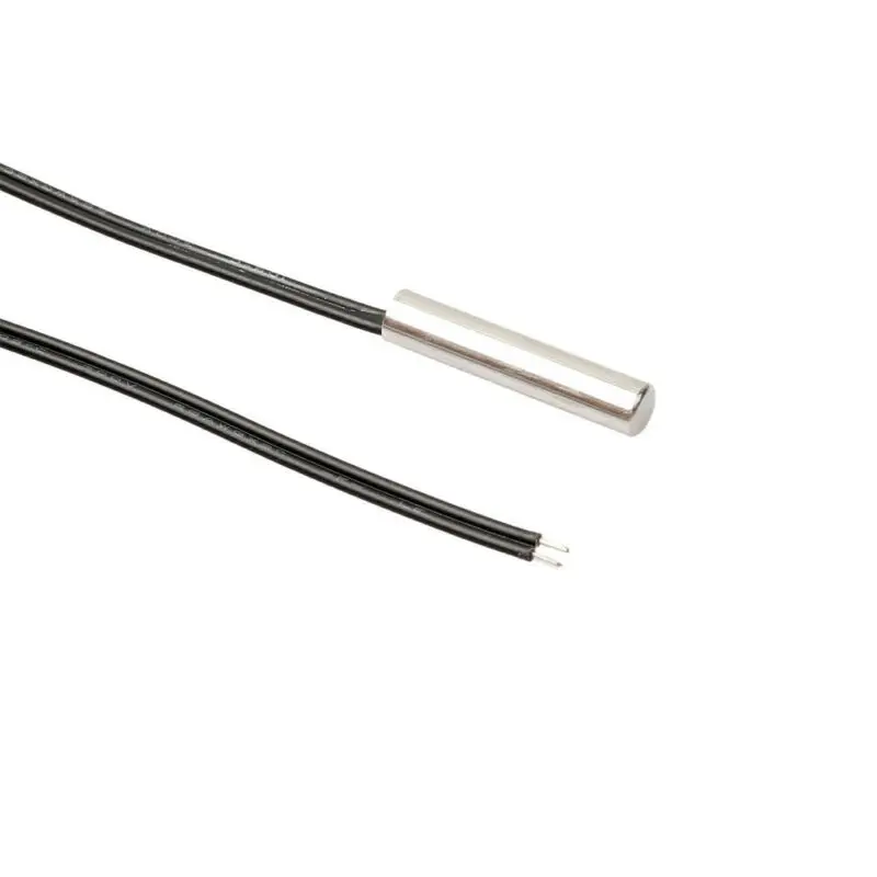 5x Black Silver 2 Lines NTC Thermistor Temp Sensor Cylinder Probe 0.5M Wire Set | Инструменты