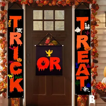 

Halloween Decoration Outdoor Indoor Trick OR Treat Hocus Pocus Large Banners Porch Signs Witch Decor for Home LXY9