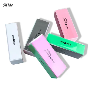 

1 Set Of UV Gel Nail Polishing Buffer Block Multi-Sided Nail Buffer Sandpaper Block Manicure Pedicure Nail Art Polishing Tool