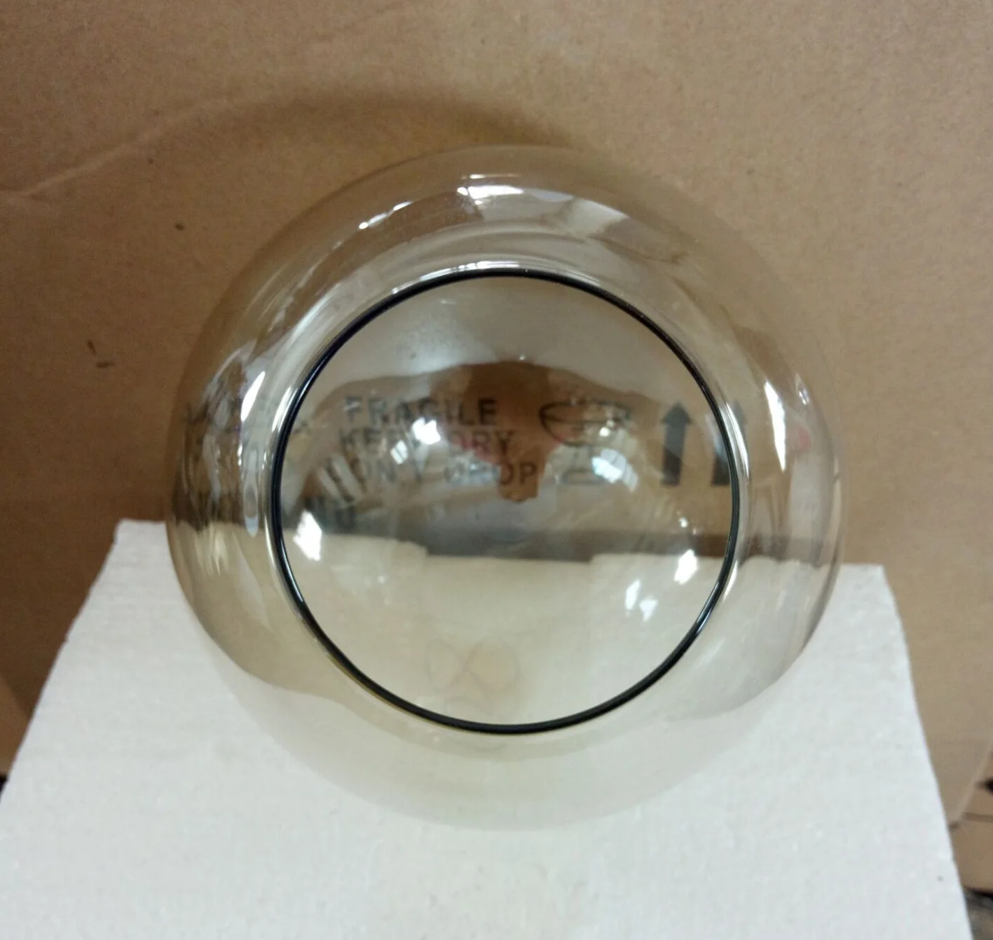substituição de globo, capa de vidro d15cm
