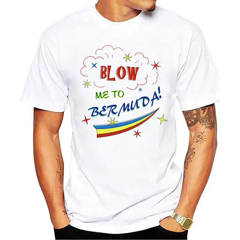 Blow Me To Bermuda 2018 летние модные дизайнерские мужские топы с коротким рукавом
