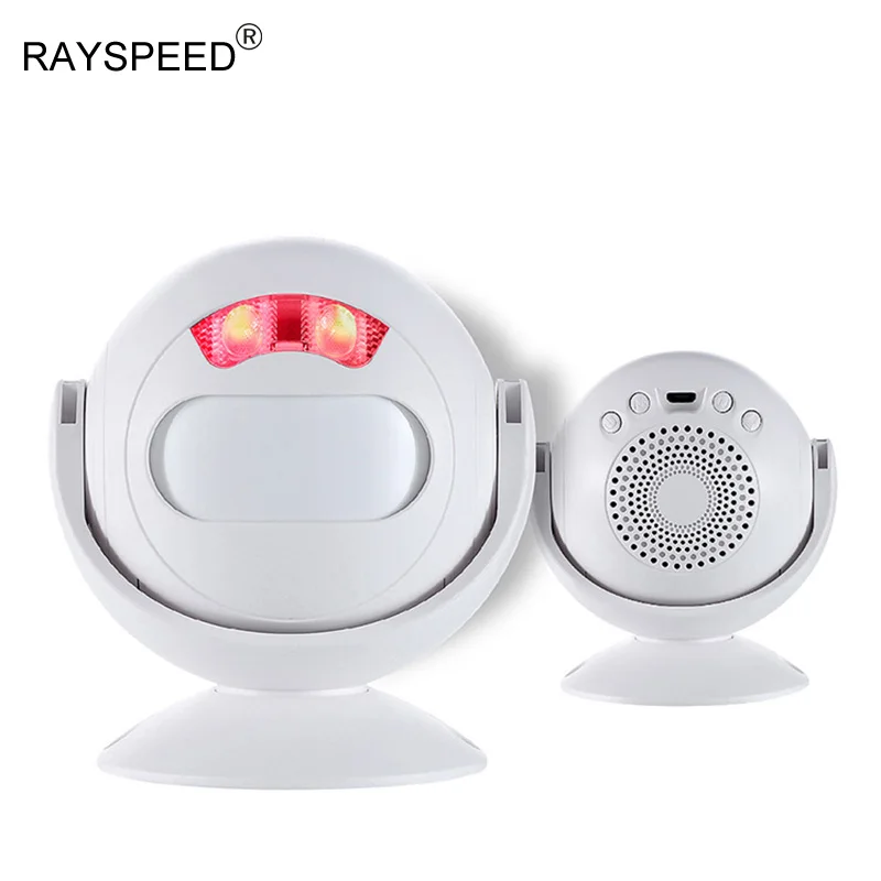 

Motion Sensor PIR Infrared Store Shop Door Bell Home Burglar Alarm Led Light Sensor de movimiento Alarm System USB 5V Doorbell