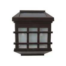 Светодиодный настенный светильник на солнечных батареях энергосберегающий декоративный беспроблемный всепогодный забор лампа Наружное освещение для двора сада лестницы