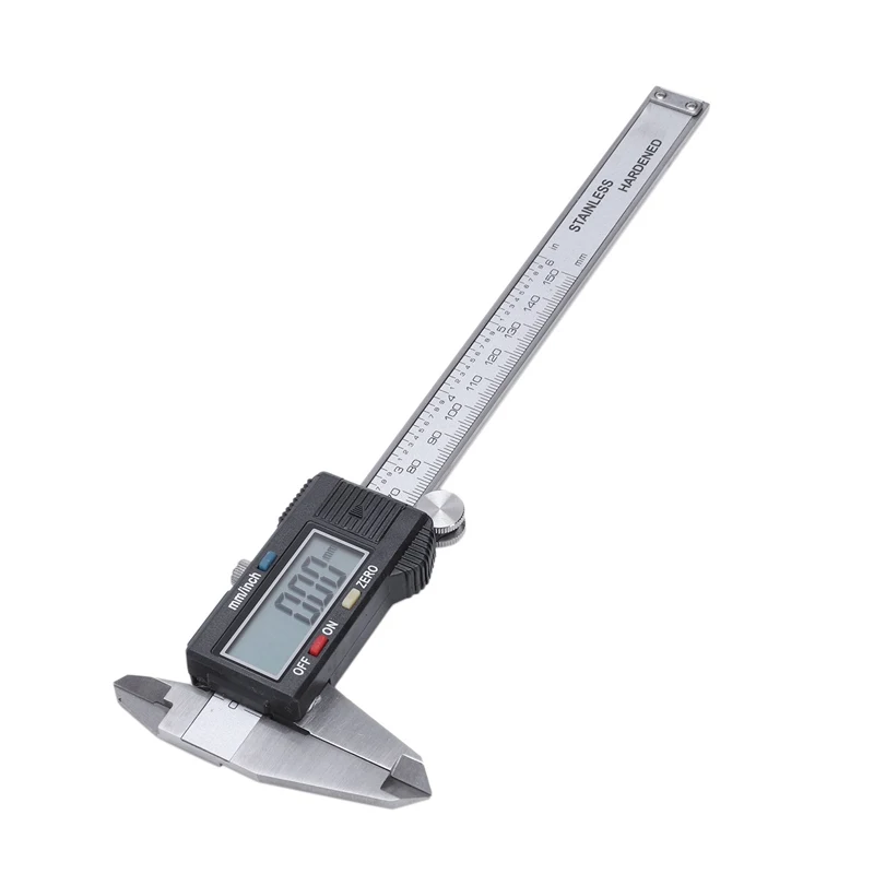 

Silver 6 "/ 150mm Digital Electronic King Foot Caliber Large LCD Screen Tool Minimeter