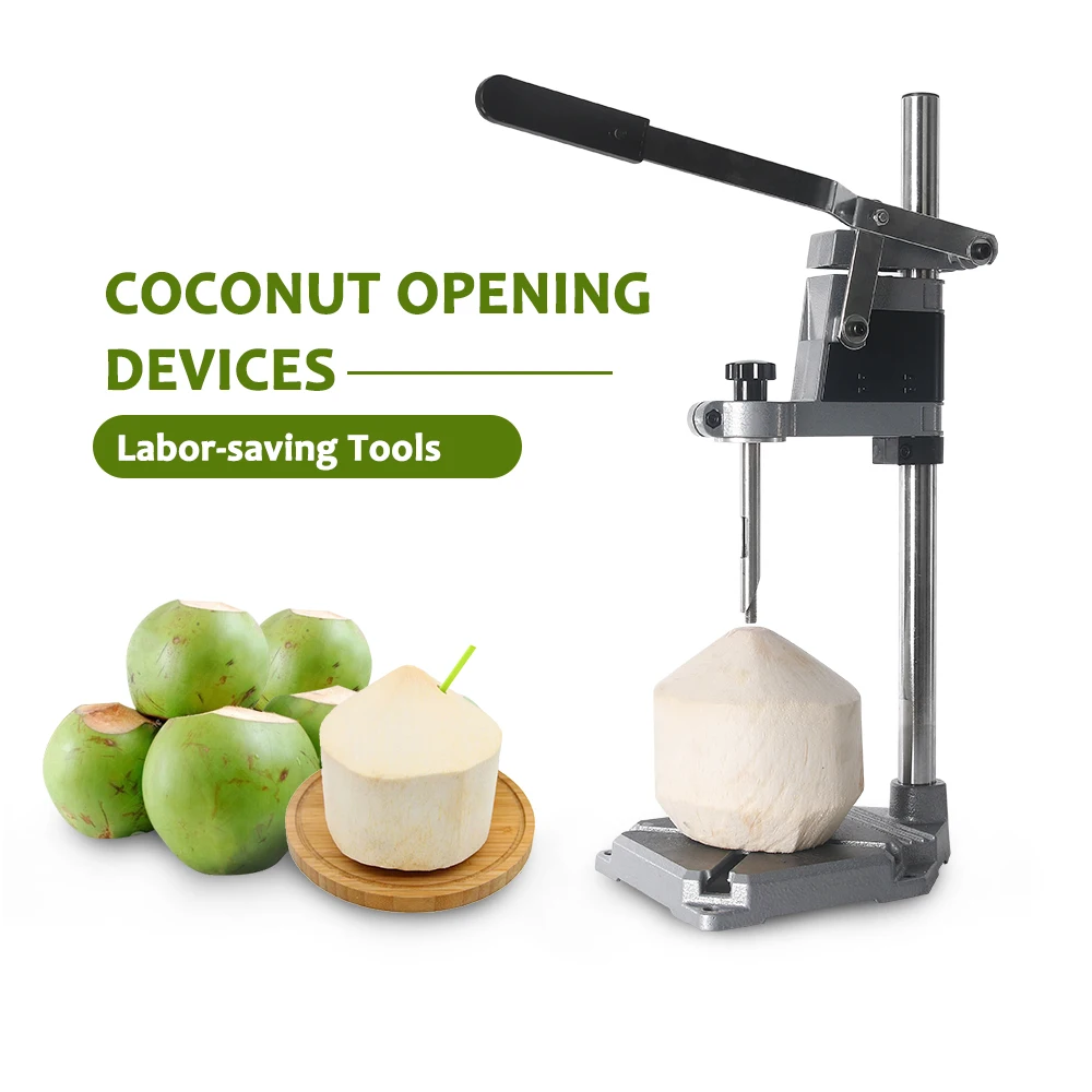 ITOP Stainless Steel Green Coconut Opening Devices Kitchen Fruit Cut Knife Hole Opening Cutting Tool Drill Durable Driller ITOP Stainless Steel Green Coconut Opening Devices Kitchen Fruit Cut Knife Hole Opening Cutting Tool Drill Durable Driller