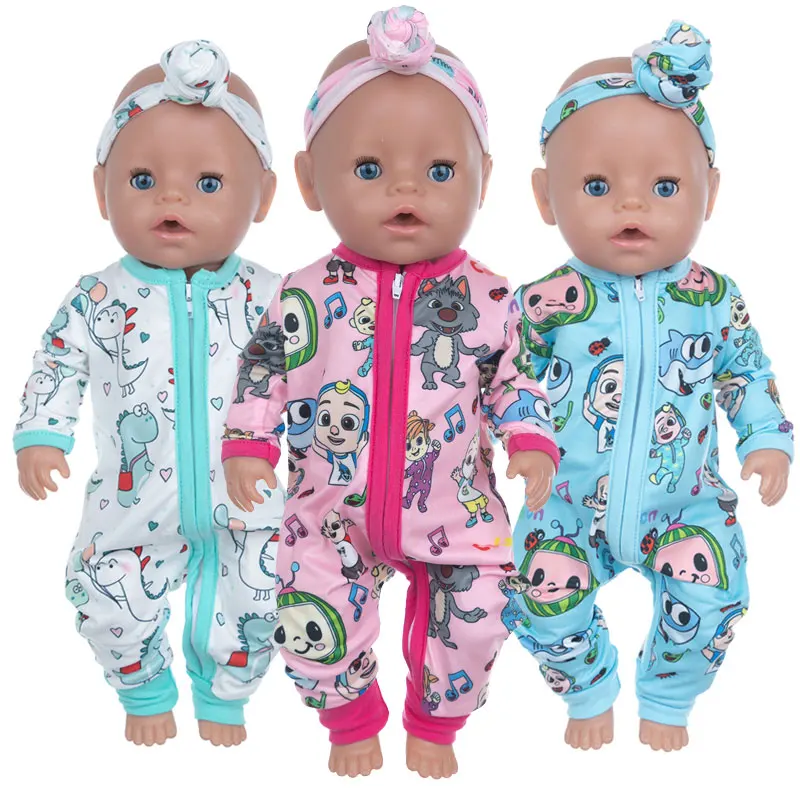 ⭐️BRAND NEW⭐️Clothes To Fit 43cm Baby Born Doll Pyjamas 