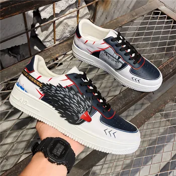 

Allwesome Anime Shoes Men Casual Naruto Cartoon Cosplay School Sneakers Outdoor Konoha Kakashi Travel Vulcanized Shoes