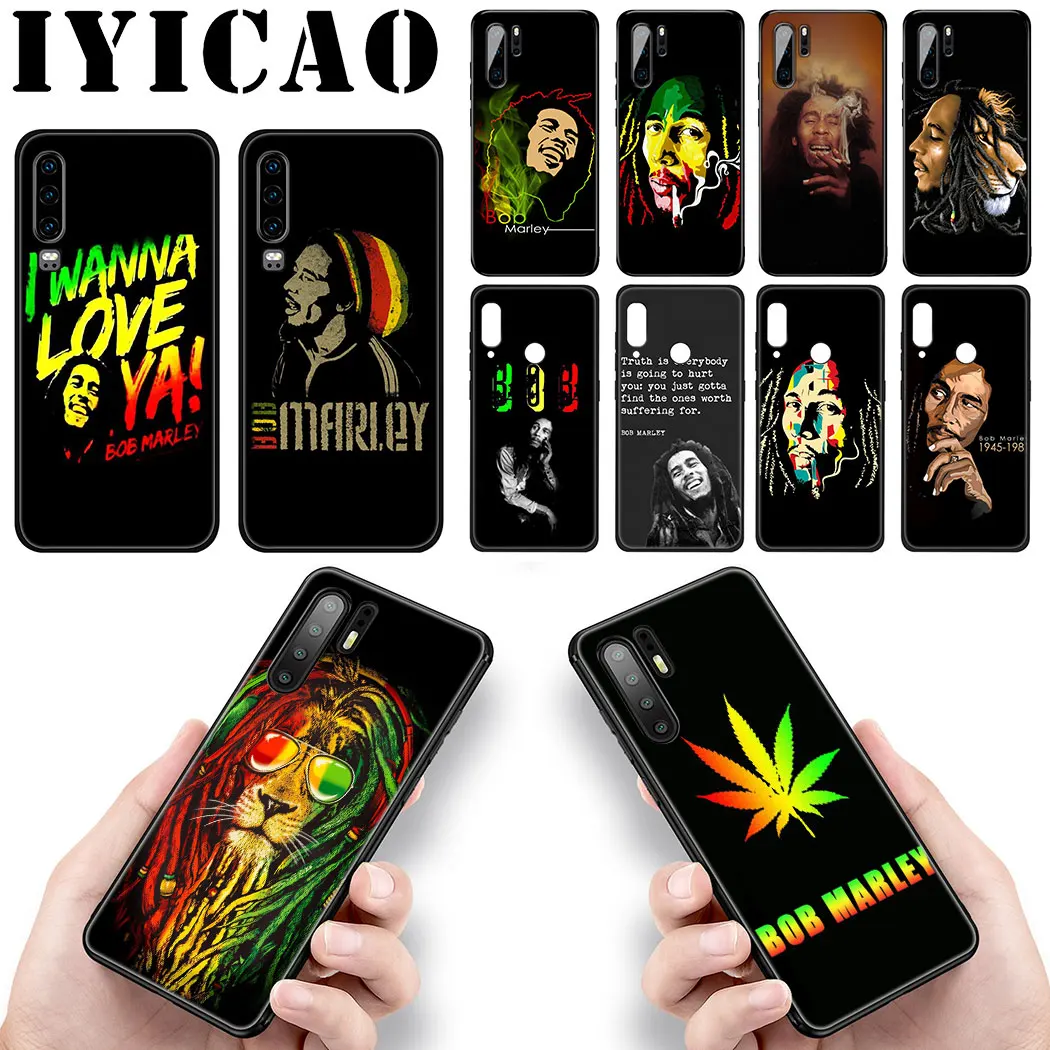IYICAO Боб Марли Регги певица Мягкий силиконовый чехол для huawei P Smart Z P30 P20 P10 P9 Lite Pro