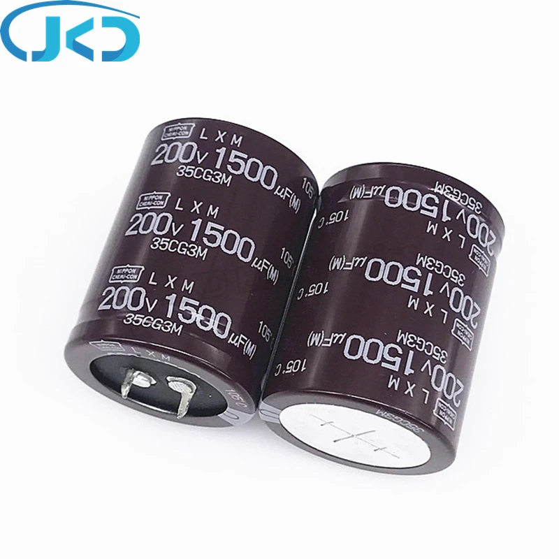 

2Pcs 1500uF 200V NCC LXM Series 35*45mm Low ESR 200V1500uF Aluminum Electrolytic Capacitor NIPPON CHEMI CON