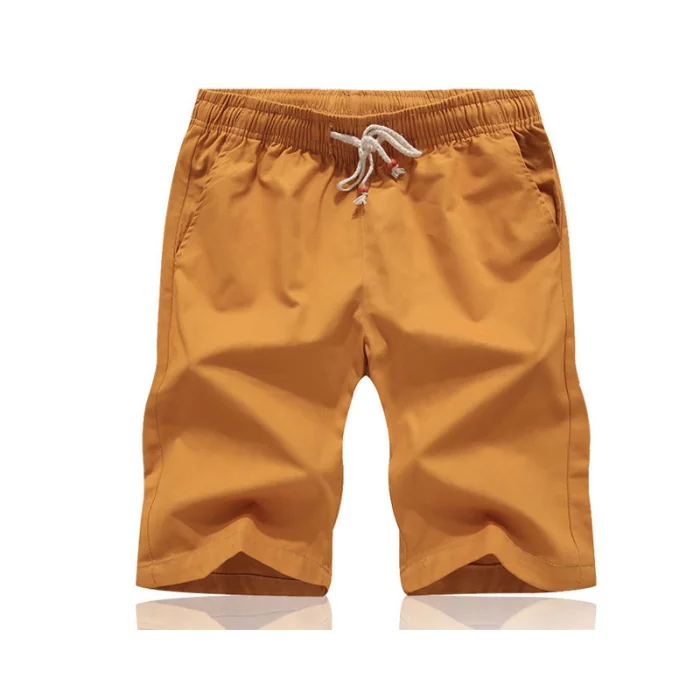 Летние новые мужские повседневные свободные укороченные брюки спортивные шорты свободные трикотажные прямые повседневные брюки хлопковые шорты пять штанов