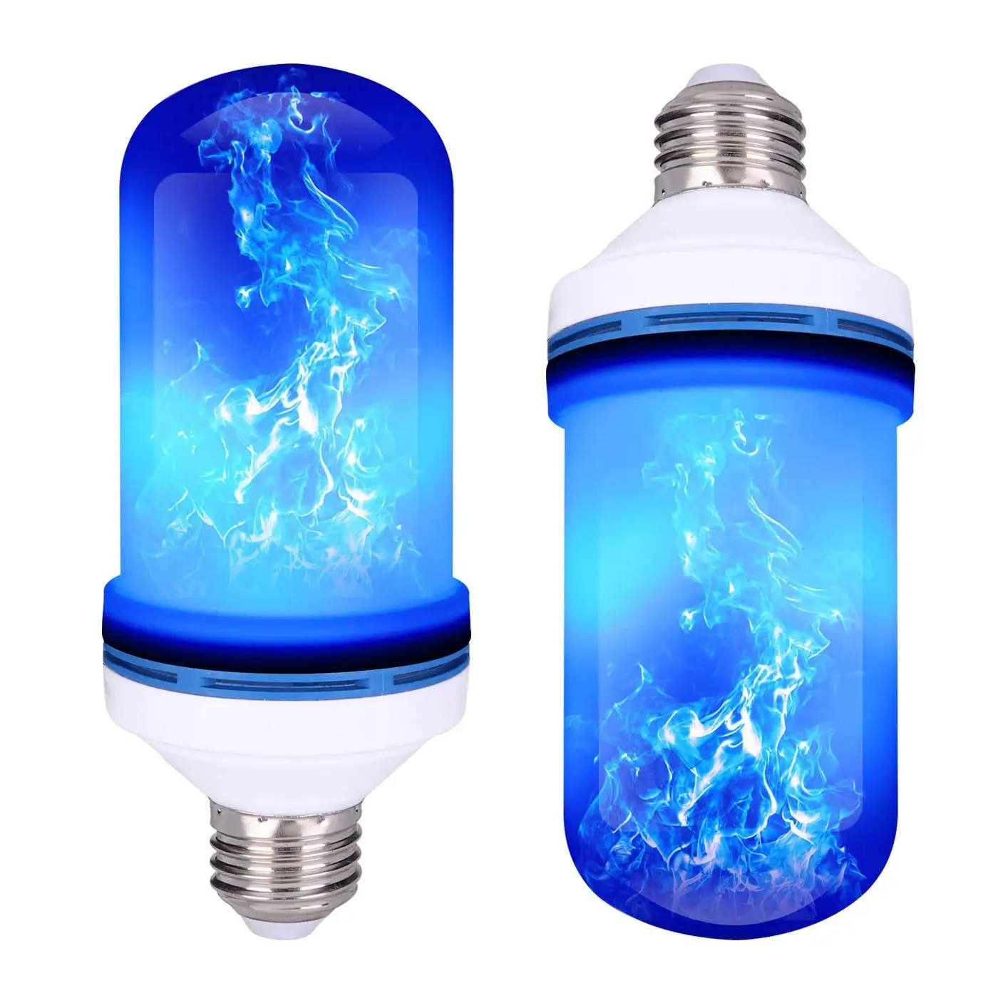 

LED Flame Effect Light Bulb - E26 Standard Base - Atmosphere Decoration Fire Flickering Simulation 105 pcs 2835 LED Beads -Flame