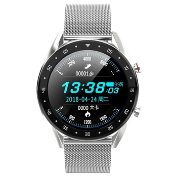 

L7 Bluetooth Smart Watch Men Ecg+Ppg Hrv Heart Rate Blood Pressure Monitor Ip68 Waterproof Smart Bracelet for Android Ios--Silve