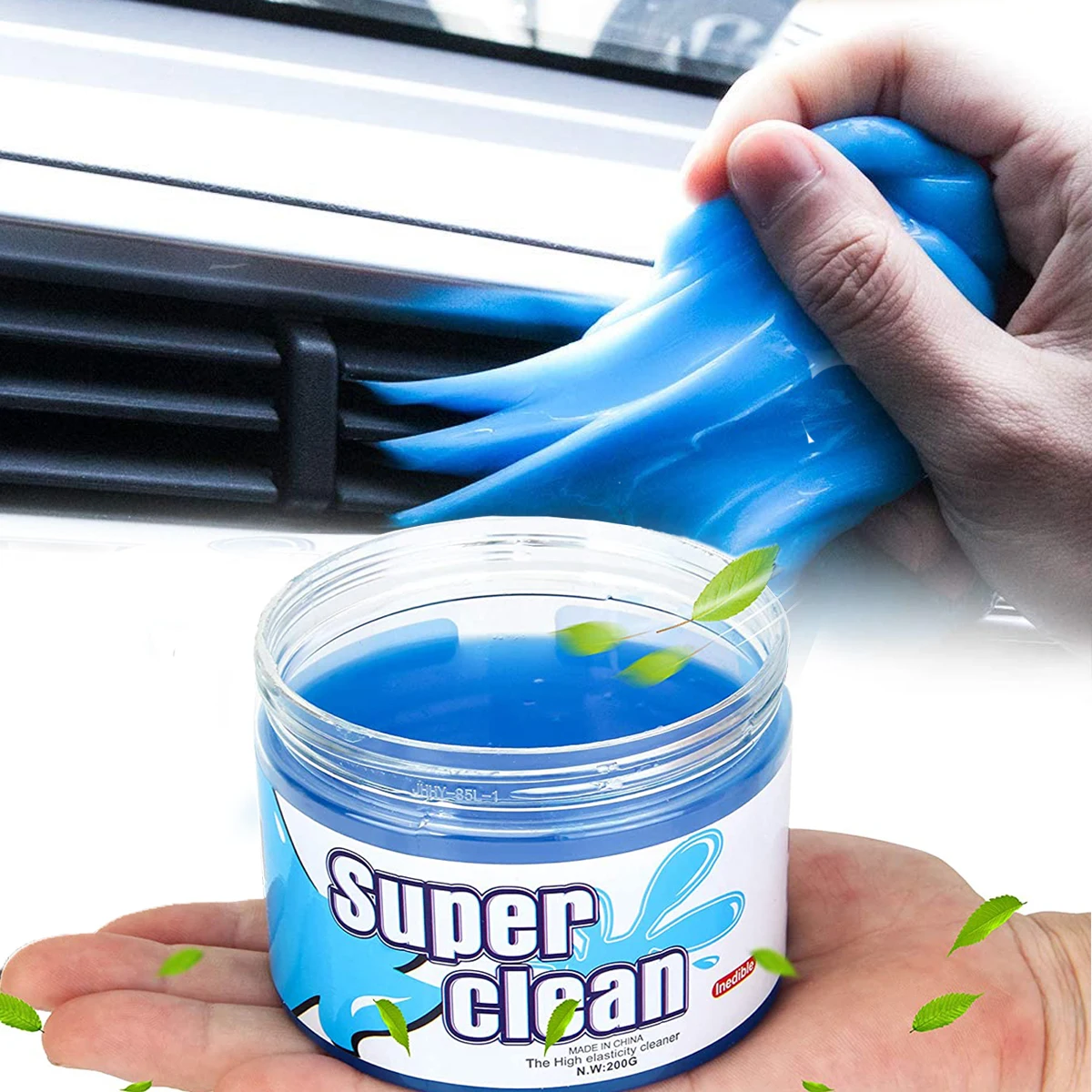Car Interior Air Vent Cleaning Gel Slime Dashboard Laptop Keyboard Putty Detailing Dust Removal Tool Corner Gap Cleaner Mud