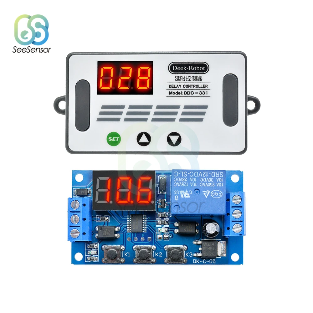 DDC-331 DC 12V Digital Relay Delay Controller Display MOS Switch PLC Signal DDC-331 DC 12V Digital Relay Delay Controller Display MOS Switch PLC Signal