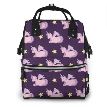 

Cute Fairy Tale Unicorns Baby Nappy Changing Diaper Mummy Bag Maternity Backpack Bags Stroller Baby Care Waterproof Backpack