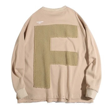 

Women Mens Embroidery Big F Pullover Hoodies Sweatshirts 2020 Men Women Hip Hop Streetwear Fashion Casual Cotton Hoodie Tops