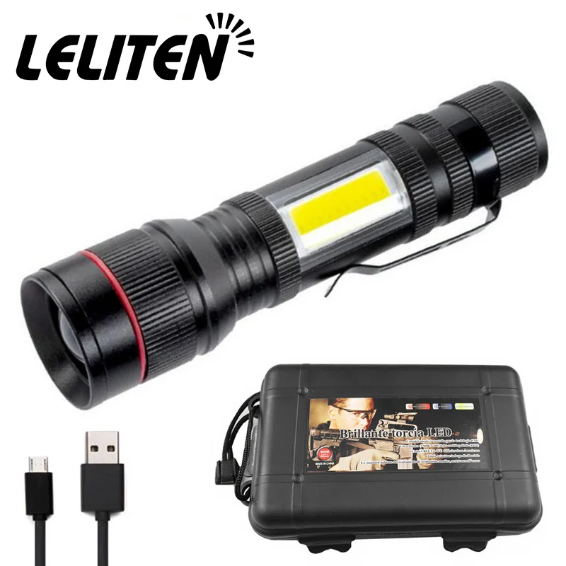 Lowered Led Flashlight Work-Torch Night-Walking-Lighting ZOOM Ce 1-Model Car-Maintenance 76orGXrq