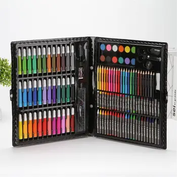 

150pcs Children Kids Painting Pencil Set Water Colored Marker Pen Crayon Oil Pastel Sketching Paint Brush Drawing Tool Supplies