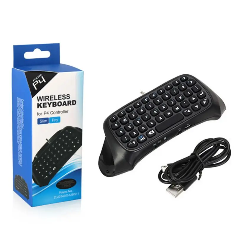 

Mini Wireless Bluetooth Gaming Keyboard Portable Chat Keypad for PS4 Controller