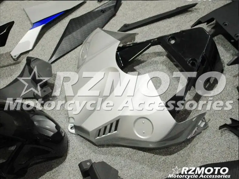 Новая ABS форма мотоцикла Обтекатели подходят для Yamaha YZF-1000-R1- 15 16 17 18 обтекатель кузова набор на заказ серебряный черный