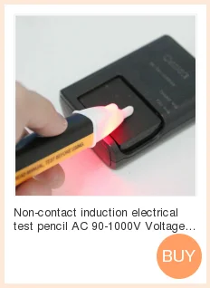 Led Fllashlight Contact Tester Pen 12-220V AC Voltage Detectors Tester Meter Digital Volt Current Electrical Test Pencil