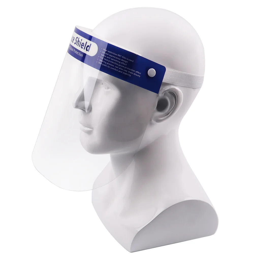 10 шт. пластиковые прозрачные маски для защиты лица от пыли|Мужские