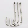 50pcs Fishhook Long Shank Fishing Hook 1#-12# High Carbon Steel Sharp Barbed Offset Narrow Bait Fishing Hooks Tackle Box